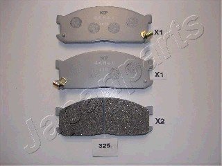 Комплект гальмівних колодок, дискове гальмо JAPANPARTS PA325AF (фото 1)