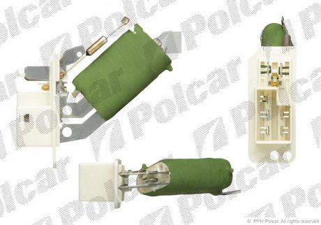 Резистор кондиционера AC=(+/-) OPEL SAAB (PJ) POLCAR 5507KST2