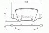 Комплект гальмівних колодок, дискове гальмо BOSCH 0986494569 (фото 1)