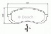 Комплект тормозных колодок, дисковый тормоз BOSCH 0986494373 (фото 1)