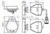 Комплект тормозных колодок, дисковый тормоз BOSCH 0986494436 (фото 1)