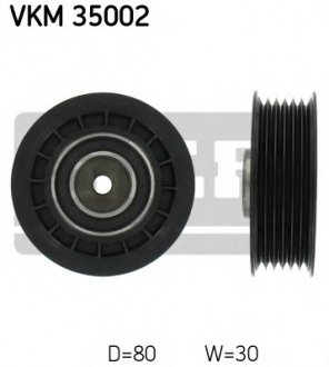 Паразитный / ведущий ролик, поликлиновой ремень SKF VKM35002 (фото 1)