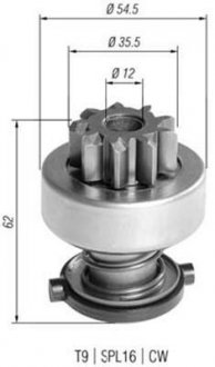 BENDIX ROZRUSZNIKA IVECO ROZRUSZNIKA MAGNETI MARELLI AMB0392