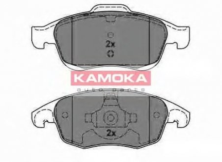 Комплект тормозных колодок, дисковый тормоз KAMOKA JQ1013942