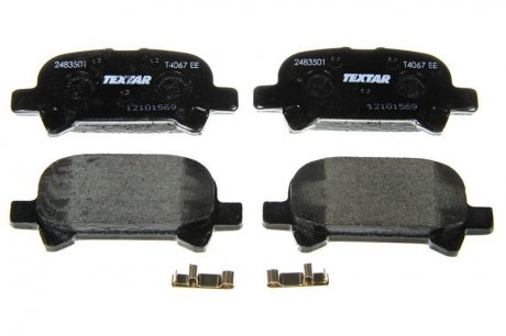 Комплект тормозных колодок, дисковый тормоз TEXTAR 2483501 (фото 1)