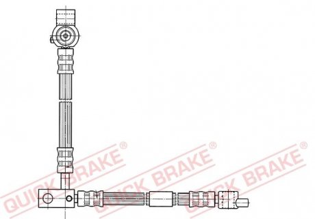 Przewєd ham./PRZ/ NISSAN PRIMERA 02- /P/ QUICK BRAKE 59994 (фото 1)