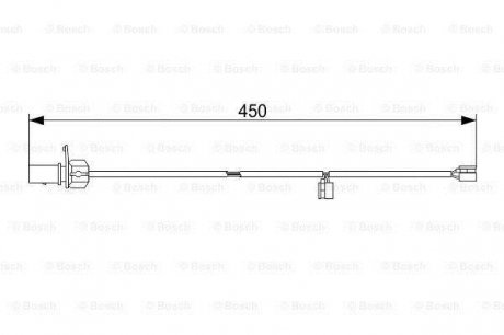 Датчик износа дисковых тормозных колодок BOSCH 1987473566 (фото 1)