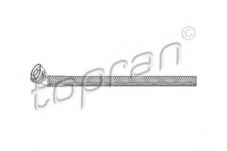 Шланг, воздухоотвод крышки головки цилиндра TOPRAN TOPRAN / HANS PRIES 501415