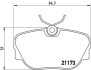 Комплект гальмівних колодок, дискове гальмо BREMBO P06010 (фото 1)