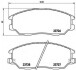 Комплект гальмівних колодок, дискове гальмо BREMBO P30028 (фото 1)