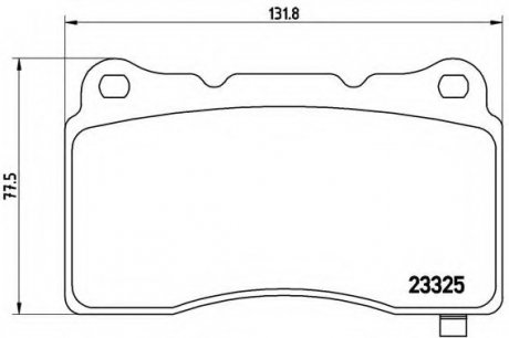 Комплект тормозных колодок, дисковый тормоз BREMBO P59079 (фото 1)