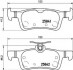 Комплект гальмівних колодок, дискове гальмо BREMBO P61121 (фото 1)