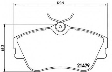 Комплект гальмівних колодок, дискове гальмо BREMBO P85029