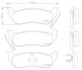 Комплект гальмівних колодок, дискове гальмо BREMBO P37009 (фото 1)