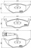 Комплект гальмівних колодок, дискове гальмо BREMBO P85063 (фото 1)