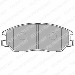 Комплект гальмівних колодок, дискове гальмо Delphi LP1857 (фото 1)