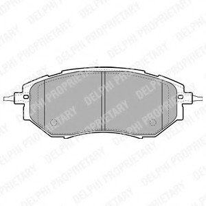 Комплект тормозных колодок, дисковый тормоз Delphi LP1941 (фото 1)