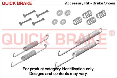 Монтажный комплект барабанных колодок QUICK BRAKE 1050809