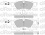 Комплект гальмівних колодок, дискове гальмо CIFAM 8223110 (фото 1)