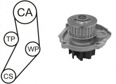 Водяний насос + комплект зубчастого ременя AIRTEX WPK185201