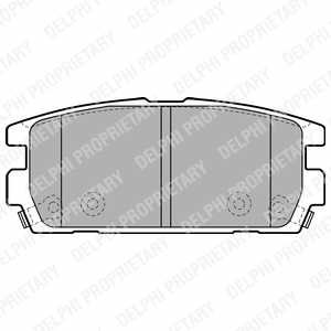 Комплект тормозных колодок, дисковый тормоз Delphi LP1930 (фото 1)