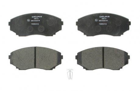 Комплект тормозных колодок, дисковый тормоз Delphi LP1095