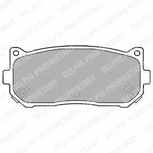 Комплект тормозных колодок, дисковый тормоз Delphi LP1528