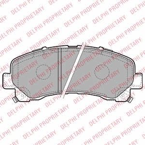 Комплект тормозных колодок, дисковый тормоз Delphi LP2229