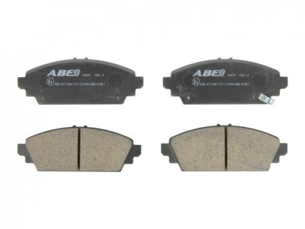 Комплект тормозных колодок, дисковый тормоз ABE C14041ABE (фото 1)