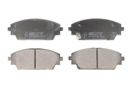 Комплект тормозных колодок, дисковый тормоз ABE C13069ABE (фото 1)