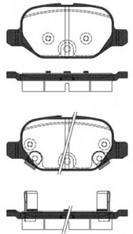 Комплект тормозных колодок, дисковый тормоз REMSA 072732 (фото 1)
