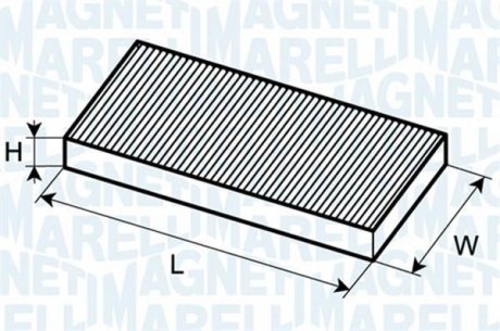 FILTR POWIETRZA KABINOWY MERCEDES MAGNETI MARELLI BCF141