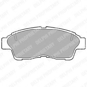 Комплект тормозных колодок, дисковый тормоз Delphi LP789