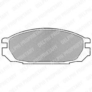 Комплект тормозных колодок, дисковый тормоз Delphi LP983 (фото 1)