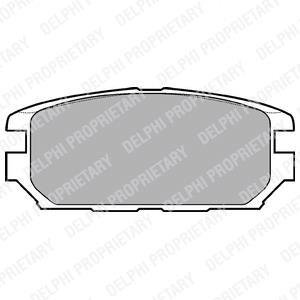 Комплект гальмівних колодок, дискове гальмо Delphi LP921
