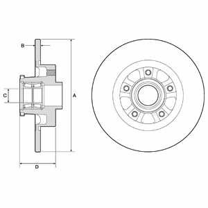 Тормозной диск с подшипником Delphi BG9190RSC