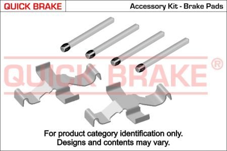 Монтажный комплект дисковых колодок QUICK BRAKE 1091039