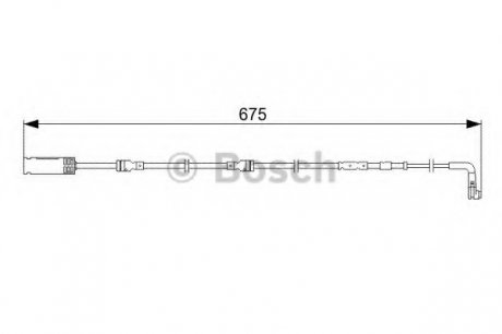 Сигнализатор, износ тормозных колодок BOSCH 1987473051 (фото 1)