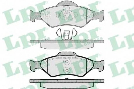Комплект тормозных колодок, дисковый тормоз LPR 05P795