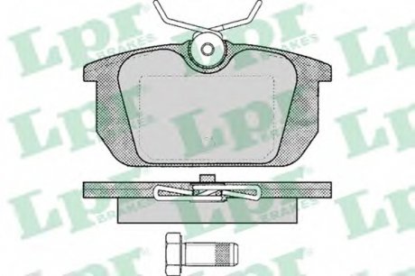 Комплект тормозных колодок, дисковый тормоз LPR 05P101