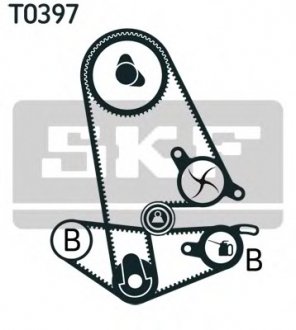 Водяний насос + комплект зубчастого ременя SKF VKMC93011 (фото 1)