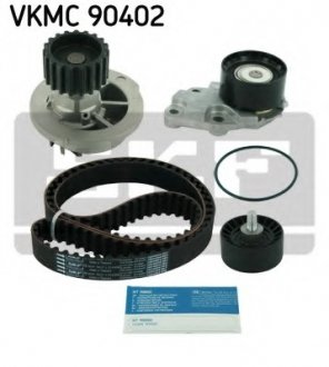 Водяний насос + комплект зубчастого ременя SKF VKMC90402 (фото 1)