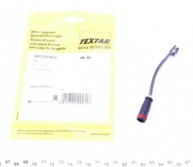 Сигнализатор, износ тормозных колодок TEXTAR 98036401