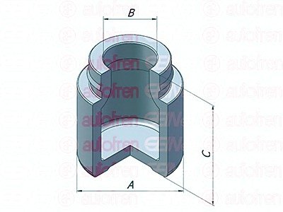 Поршень, корпус скобы тормоза SEINSA AUTOFREN D025392 (фото 1)