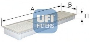 Фильтр, воздух во внутренном пространстве UFI 5310100 (фото 1)