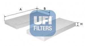 Фільтр, повітря у внутрішньому просторі UFI 5310800 (фото 1)
