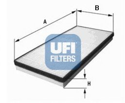 Фільтр, повітря у внутрішньому просторі UFI 5310000 (фото 1)