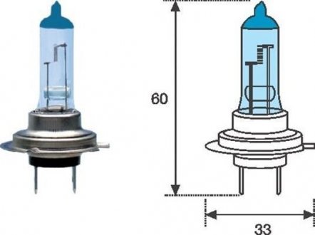 ПAR╙WKA HALOGENOWA BLUE LIGHT MAGNETI MARELLI H712BL (фото 1)