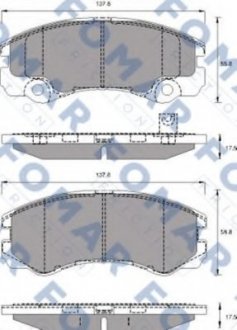 KLOCKI HAMULCOWE OPEL FRONTERA FOMAR FO684381