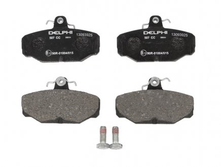 Дискові гальмівні колодки, комплект Delphi LP0507 (фото 1)